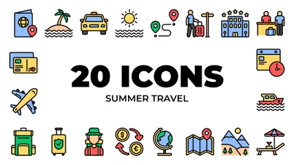 Summer Travel Icon Pack