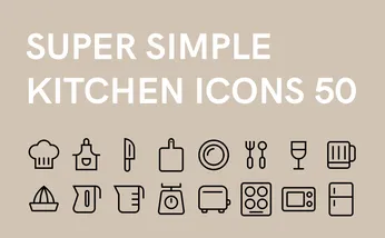 Super Simple Kitchen Icons 50