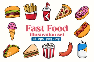 Tasty Fast Food Icon Pack