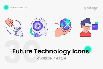 Tecnología del futuro Icon Pack