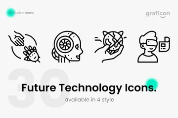 Tecnología del futuro Icon Pack