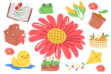 Temporada de primavera Paquete de Iconos