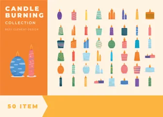 The Candle Is Burning Collection Icon Pack