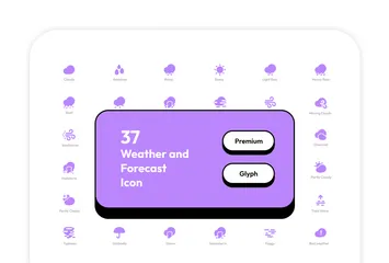 Tiempo y pronóstico 2 Paquete de Iconos