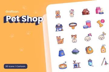 La tienda de animales Icono Pack