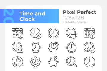 Time And Clock Icon Pack