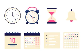 TIme And Tasks Icon Pack
