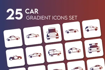 Todos los coches Paquete de Iconos