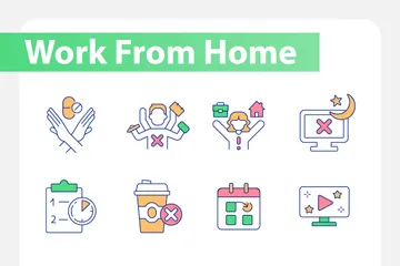 Trabajar desde casa Icon Pack