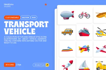 Transport Vehicle Icon Pack
