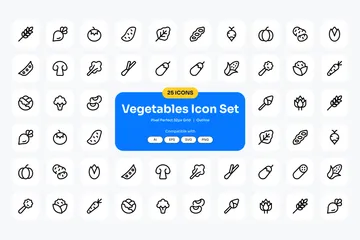 Vegetables Icon Pack