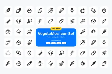 Vegetables Icon Pack
