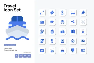 Viajar Paquete de Iconos