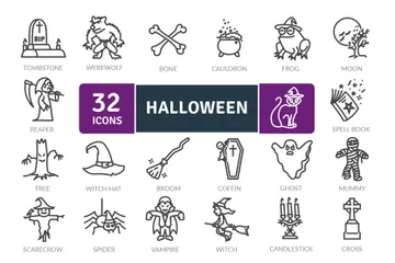 Víspera de Todos los Santos Paquete de Iconos