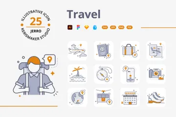 Voyage Pack d'Icônes