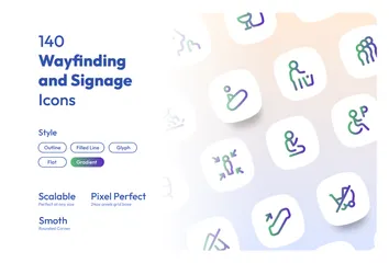 Wayfinding And Signage Icon Pack