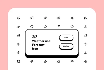 Free Weather And Forecast 2 Icon Pack