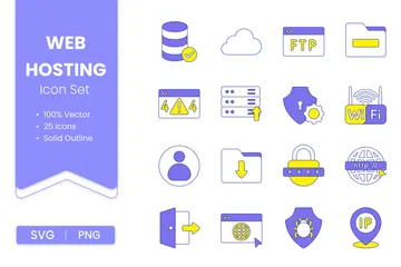 Web Hosting Icon Pack