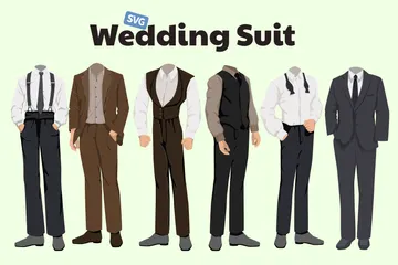 Wedding Suit Icon Pack