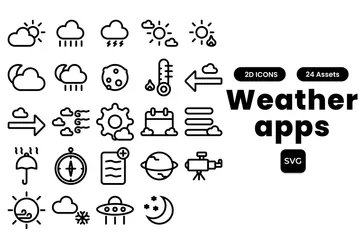 Wetter-Apps Symbolpack