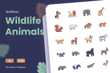 Wildlife Animals Icon Pack