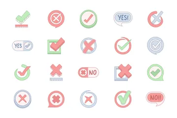 Wrong Yes Icon Pack