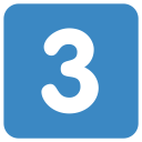 3 Three Digital Icon