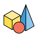 3 D Model Cube Icon