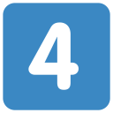 4 Four Digital Icon