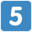 5 Five Digital Icon