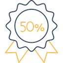 50 Discount Offer 50 Icon
