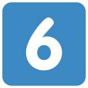 6 Six Digital Icon