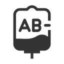Ab Negative Blood Icon