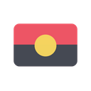 Aboriginal Australia Flag Country Icon