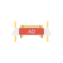 Ads Banner Signboard Icon