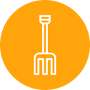 Agriculture Farm Pitchfork Icon