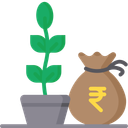 Agriculture Loan Finance Money Plant Icon