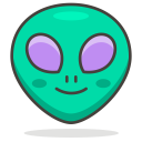 Alien Face Smiley Icon