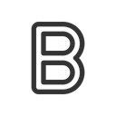 Alphabet B Icon - Download In Line Style