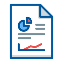Analytics Document Sales Report Icon