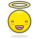 Angel Face Smiley Icon