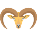 Aries Horoscope Ram Face Icon