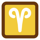 Aries Astrology Symbol Icon
