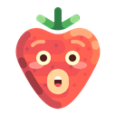 Astonished Strawberry Surprised Icon