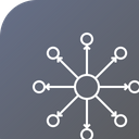 Atom Science Ionized Icon