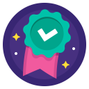 Award Badge Checkmark Icon
