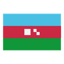 Azerbaijan Flag Nation Icon