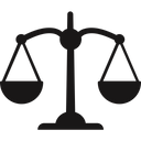 Balanced Scale Court Symbol Law Justice Icon