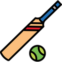 Bat And Ball Cricket Bat And Ball Cricket Bat Icon