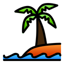 Beach Coconut Sea Icon